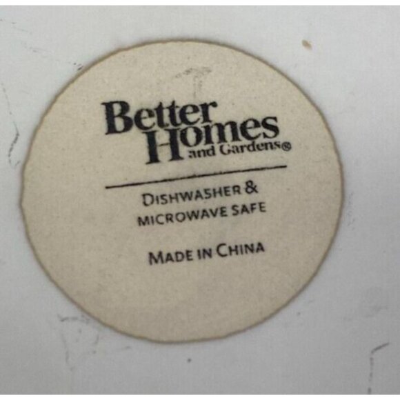 Better Homes & Gardens COUNTRY CREST CREAM  Fleur De Lys Dinner Plates Set 2 - Picture 6 of 14